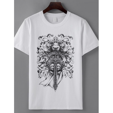 Tricou din bumbac armura de cavaler